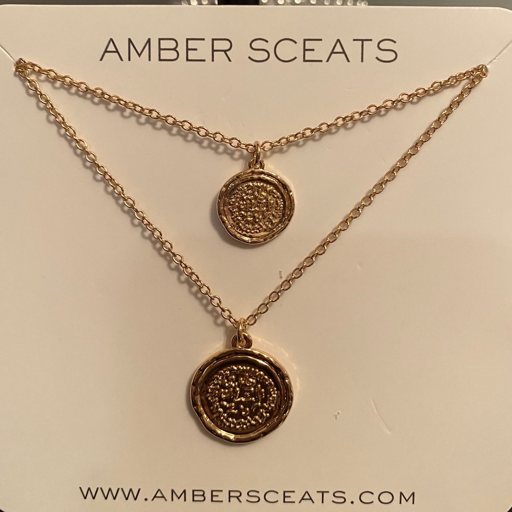 DOUBLE COIN NECKLACE*SOLD*